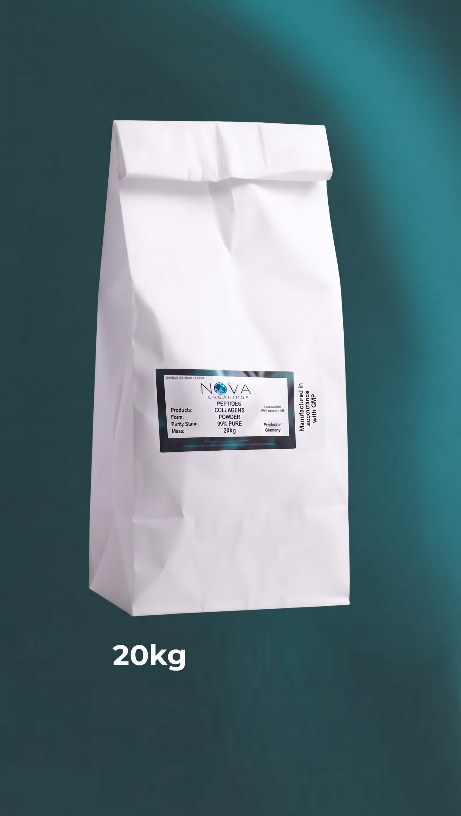 Saco de Colágeno Hidrolizado 20kg NOVA Orgánica